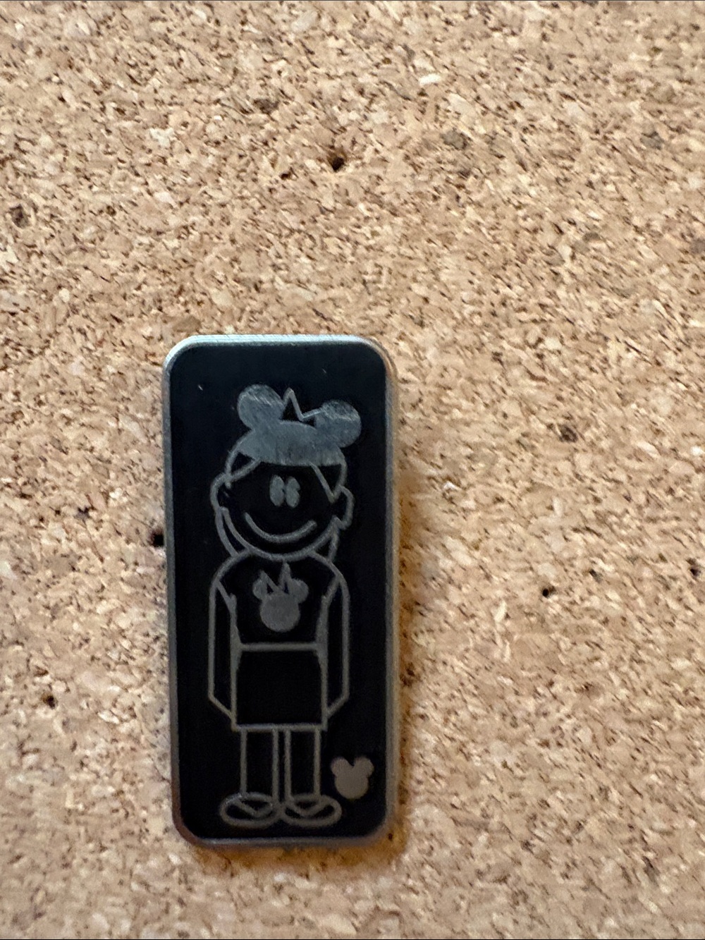 Black Disney Character Phone Charm Plate